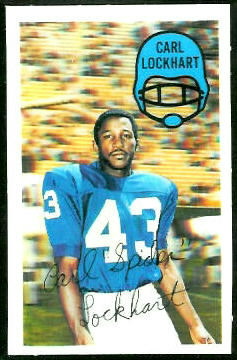 Spider Lockhart 1970 Kelloggs football card