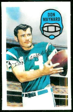 Don Maynard 1970 Kelloggs football card