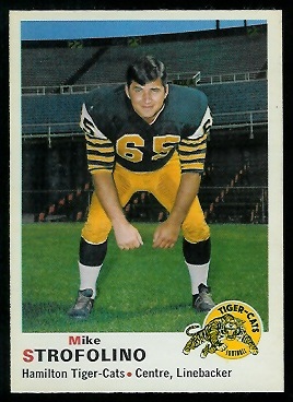 Mike Strofolino 1970 O-Pee-Chee CFL football card
