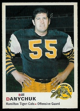 Bill Danychuk 1970 O-Pee-Chee CFL football card