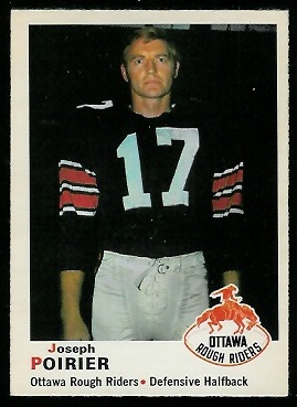 Joe Poirier 1970 O-Pee-Chee CFL football card