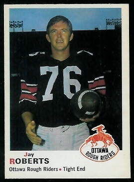 Jay Roberts 1970 O-Pee-Chee CFL football card