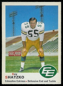 Roy Shatzko 1970 O-Pee-Chee CFL football card