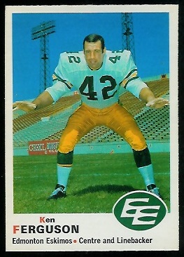 Ken Ferguson 1970 O-Pee-Chee CFL football card