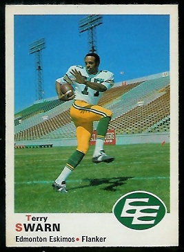 Terry Swarn 1970 O-Pee-Chee CFL football card