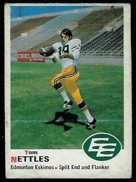 Tom Nettles 1970 O-Pee-Chee CFL football card