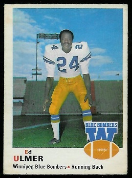 Ed Ulmer 1970 O-Pee-Chee CFL football card