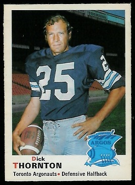 Dick Thornton 1970 O-Pee-Chee CFL football card