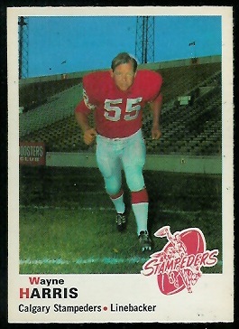 Wayne Harris 1970 O-Pee-Chee CFL football card