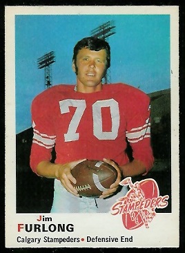 Jim Furlong 1970 O-Pee-Chee CFL football card