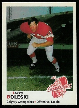 Lanny Boleski 1970 O-Pee-Chee CFL football card