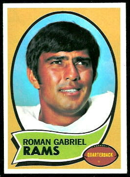 Roman Gabriel 1970 Topps football card