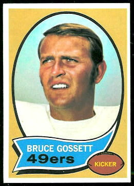 Bruce Gossett 1970 Topps football card