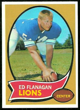 Ed Flanagan 1970 Topps football card Ed Flanagan 1970 Topps football card