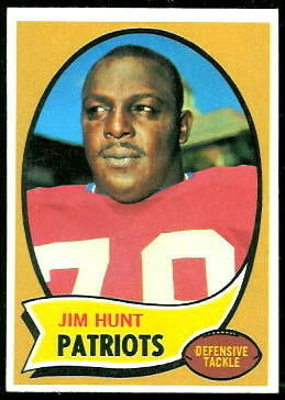 Jim Hunt 1970 Topps football card