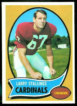 Larry Stallings 1970 Topps football card