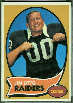 Jim Otto 1970 Topps football card Jim Otto 1970 Topps football card