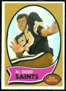 Al Dodd 1970 Topps football card
