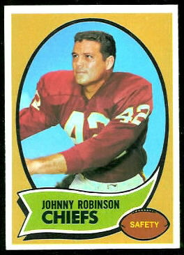 Johnny Robinson 1970 Topps football card