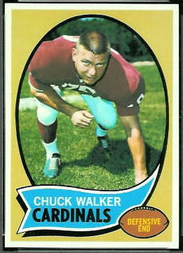 Chuck Walker 1970 Topps football card