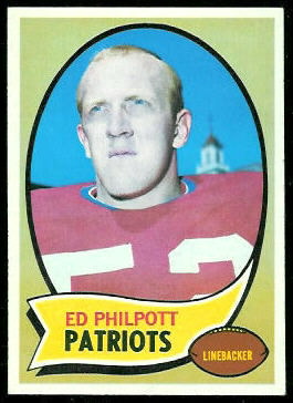 Ed Philpott 1970 Topps football card