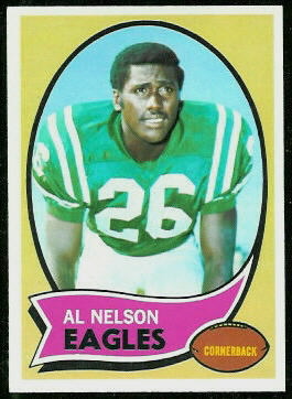 Al Nelson 1970 Topps football card