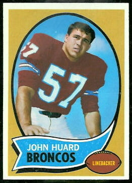 John Huard 1970 Topps football card