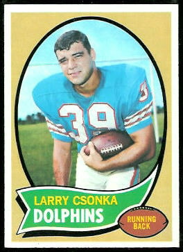 Larry Csonka 1970 Topps football card