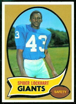 Spider Lockhart 1970 Topps football card