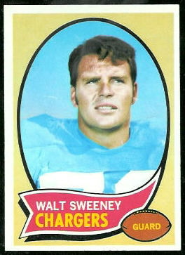 Walt Sweeney 1970 Topps football card