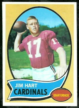 Jim Hart 1970 Topps football card