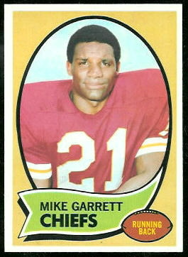 Mike Garrett 1970 Topps football card