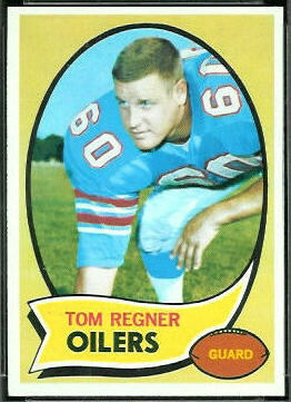 Tom Regner 1970 Topps football card