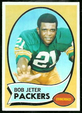 Bob Jeter 1970 Topps football card