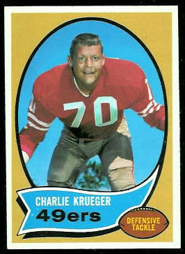 Charlie Krueger 1970 Topps football card