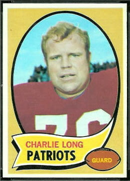 Charles Long 1970 Topps football card