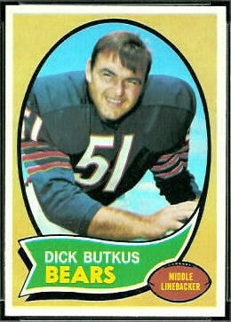Dick Butkus 1970 Topps football card