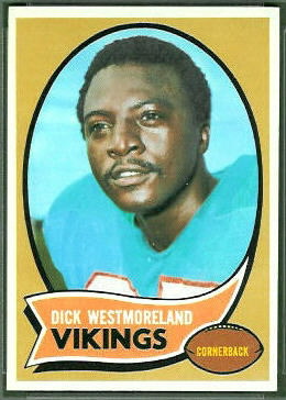 Dick Westmoreland 1970 Topps football card