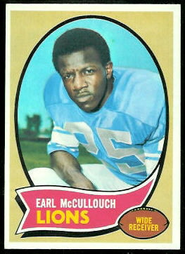 Earl McCullouch 1970 Topps football card