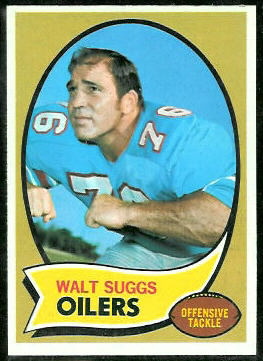 Walt Suggs 1970 Topps football card