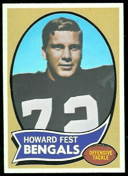 Howard Fest 1970 Topps football card