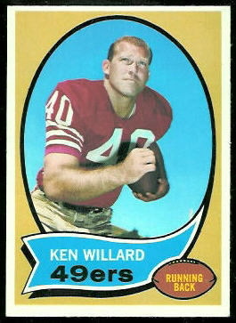 Ken Willard 1970 Topps football card