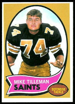 Mike Tilleman 1970 Topps football card