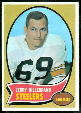 Jerry Hillebrand 1970 Topps football card