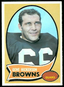 Gene Hickerson 1970 Topps football card