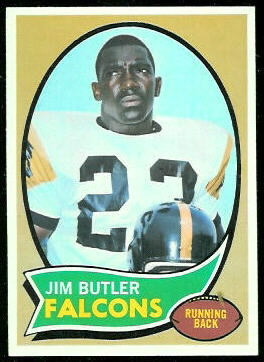 Jim Butler 1970 Topps football card