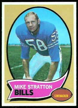 Mike Stratton 1970 Topps football card