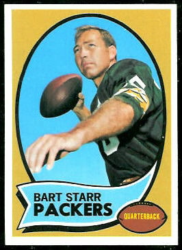 Bart Starr 1970 Topps football card