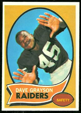 Dave Grayson 1970 Topps football card