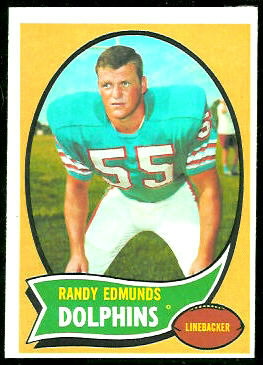 Randy Edmunds 1970 Topps football card